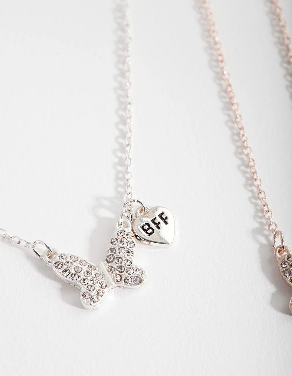 Kids Mixed Metal Butterfly Necklace Pack - Image 3
