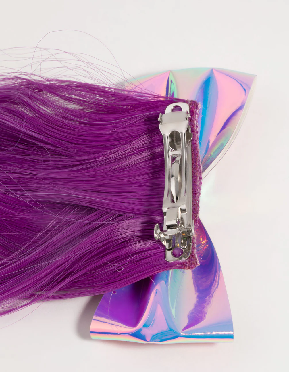 Kids Faux Hair Bow Clip - Image 5