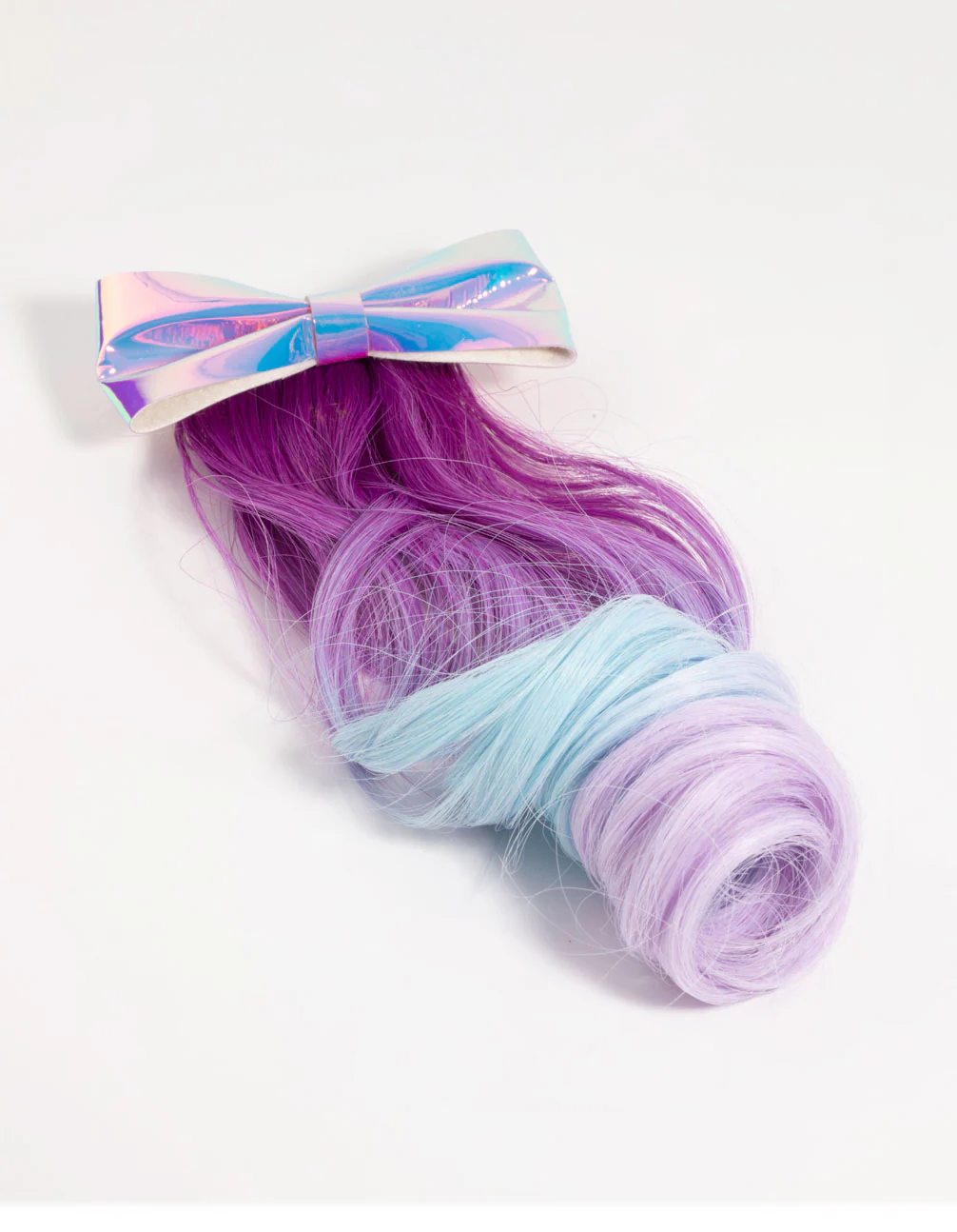 Kids Faux Hair Bow Clip - Image 6