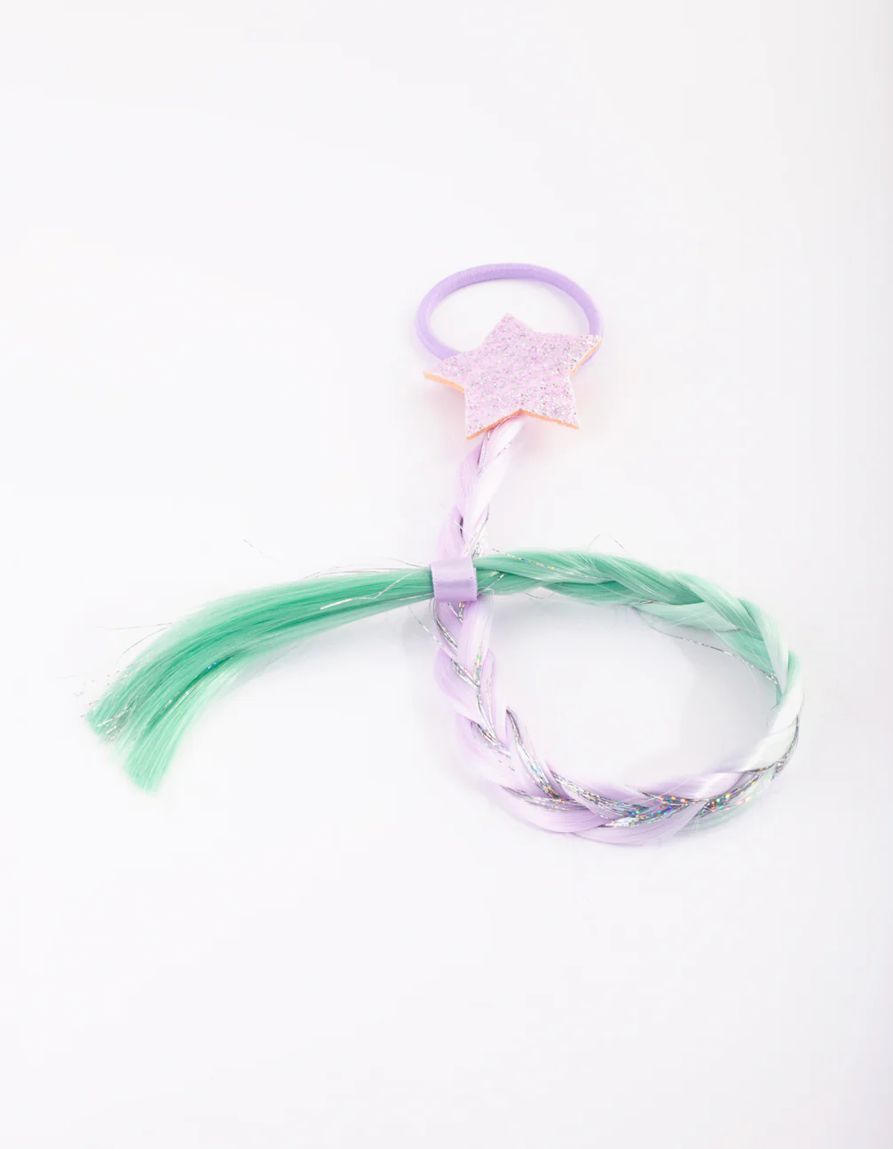 Kids Faux Hair Star Braid Tie - Image 2