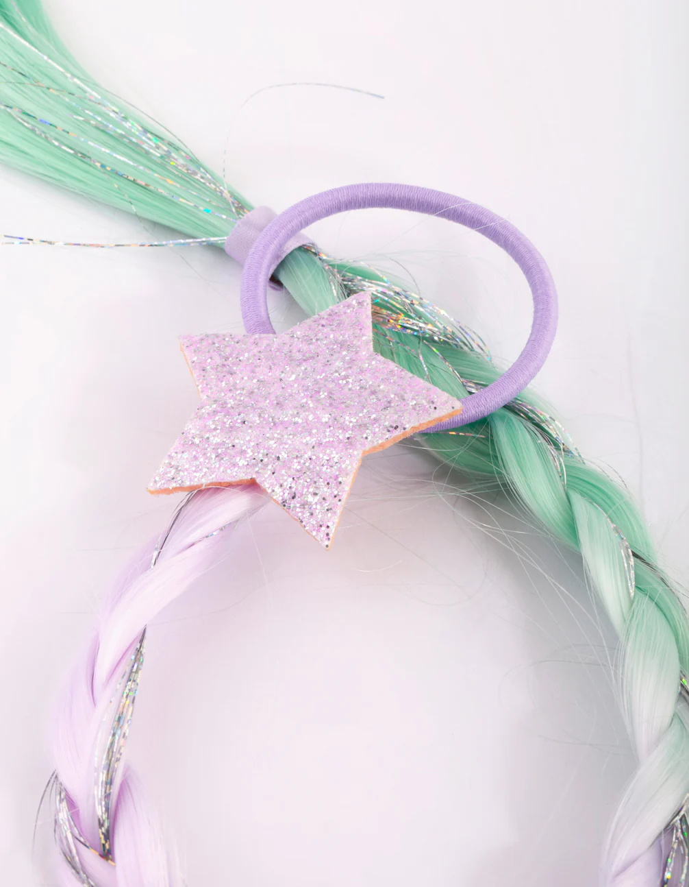Kids Faux Hair Star Braid Tie - Image 3
