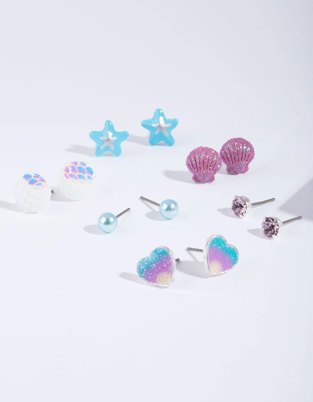 Kids Mermaid Stud Earring 6-Pack - Image 2