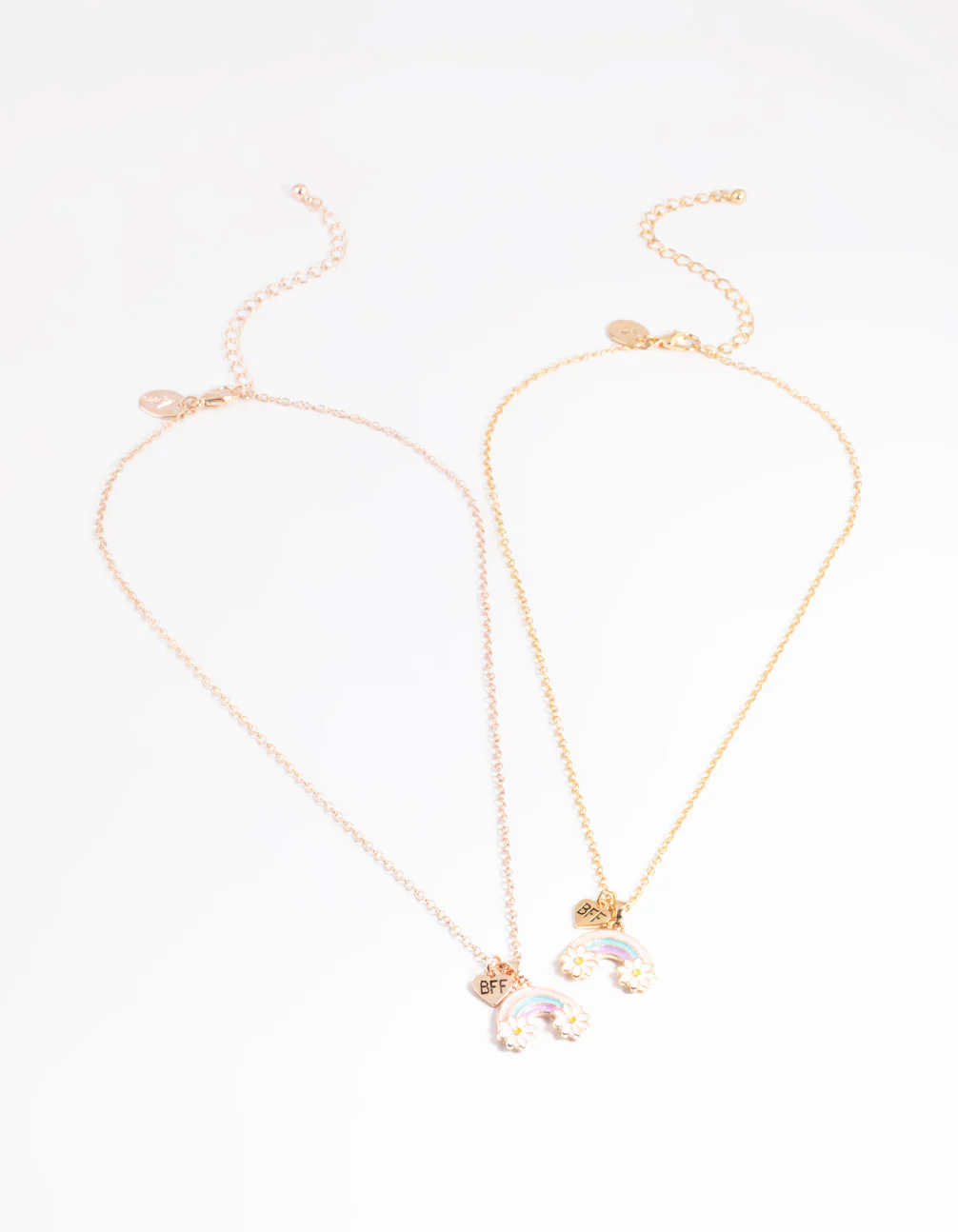 Kids Rainbow Daisy BFF Necklace Pack - Image 2