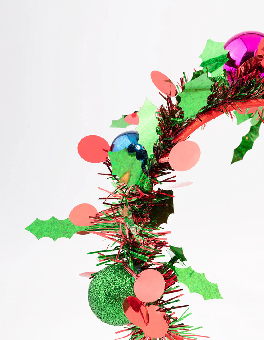 Kids Christmas Tinsel Bauble Headband - Image 2