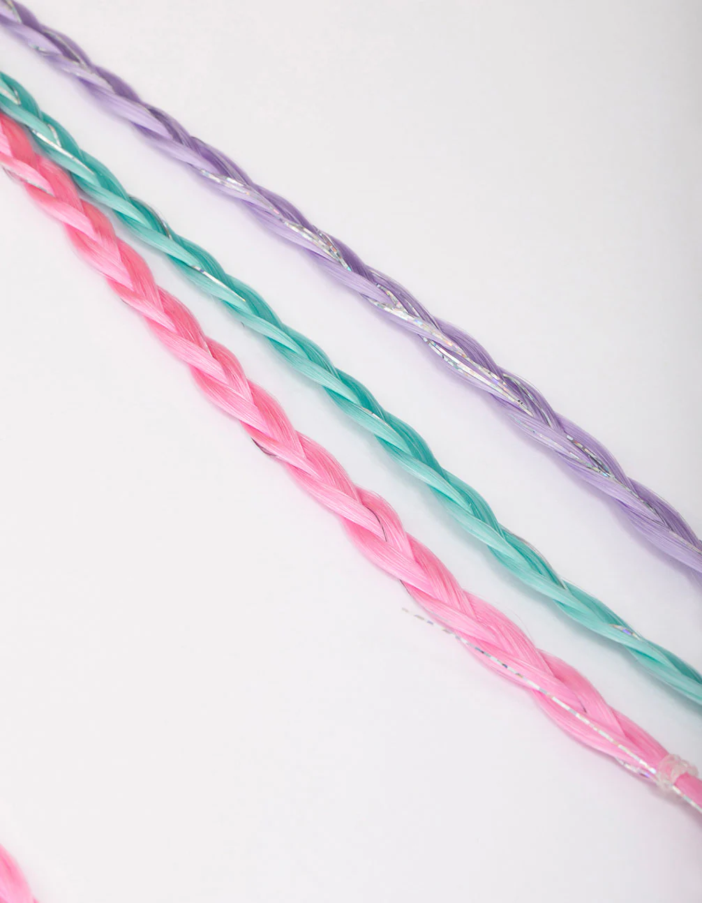 Kids Pastel Braided Bunny Hair Extension Clip - Image 3