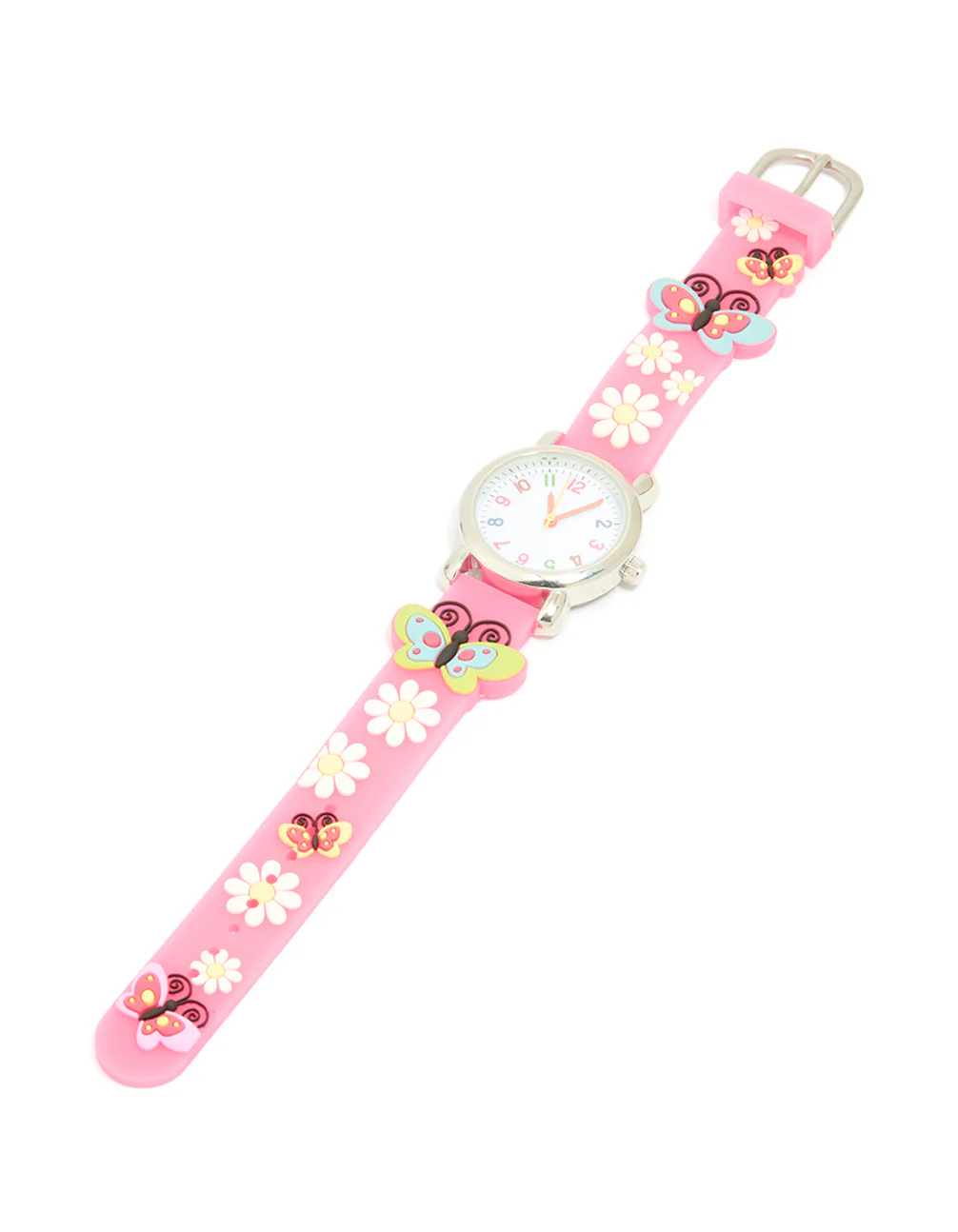 Kids Pink Butterfly & Daisy Watch - Image 2