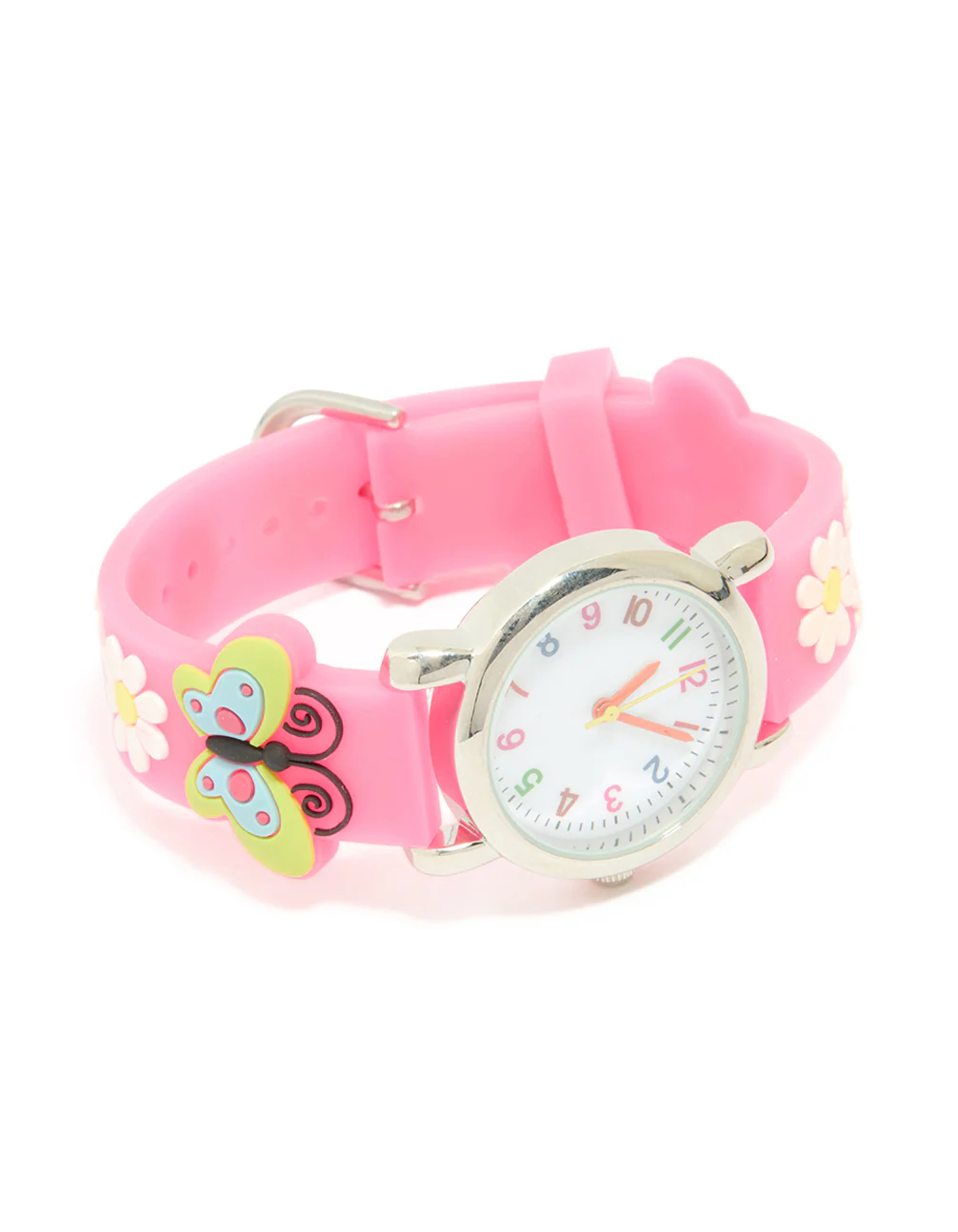 Kids Pink Butterfly & Daisy Watch - Image 3