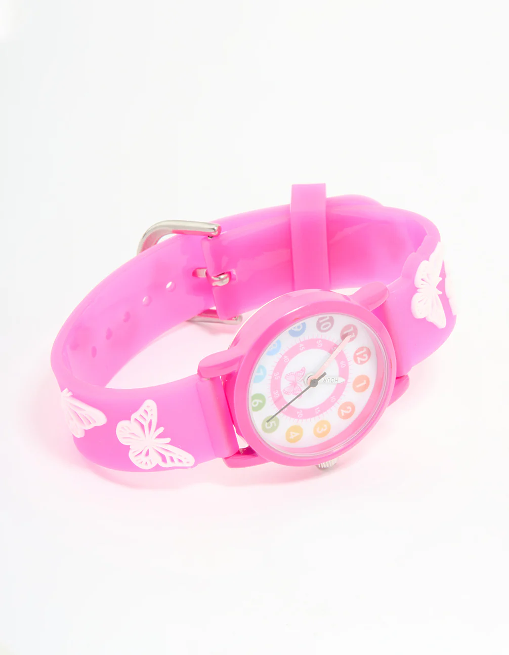 Kids Pink Butterfly Watch - Image 3
