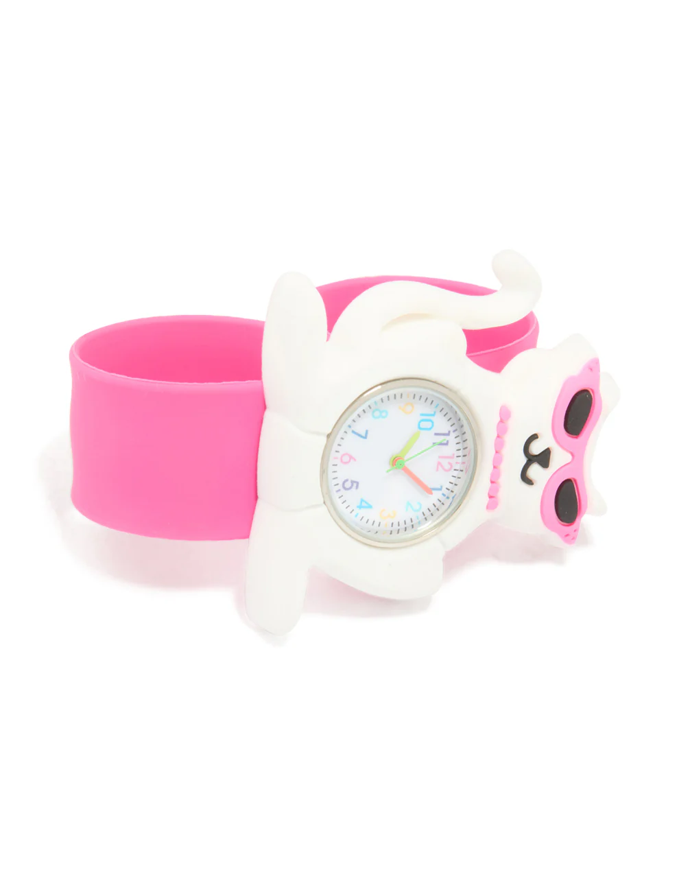 Kids Pink Cool Cat Slap Watch - Image 3