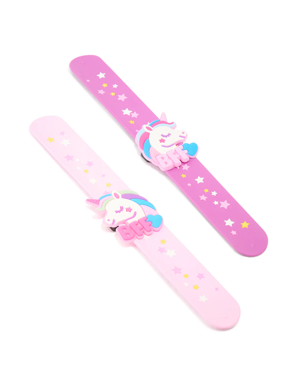 Kids Pink & Purple BFF Unicorn Slap Band Pack - Image 3