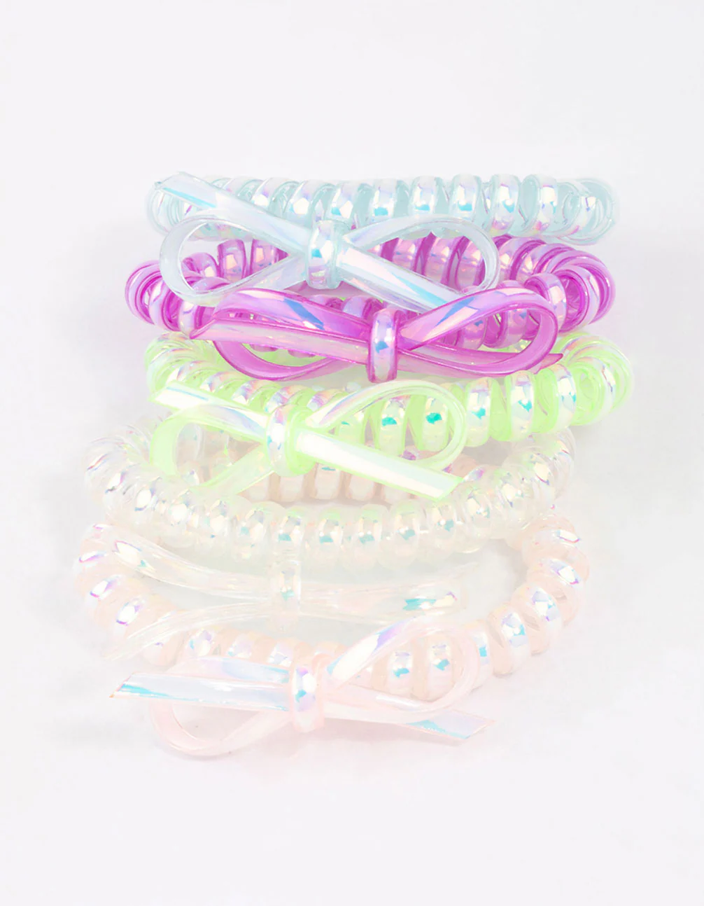 Kids Bow Hair Tie 5-Pack - Image 2