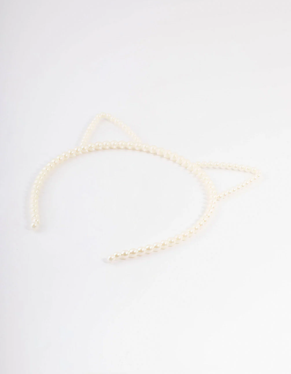 Kids Plastic Cat Ear Pearl Headband - Image 3