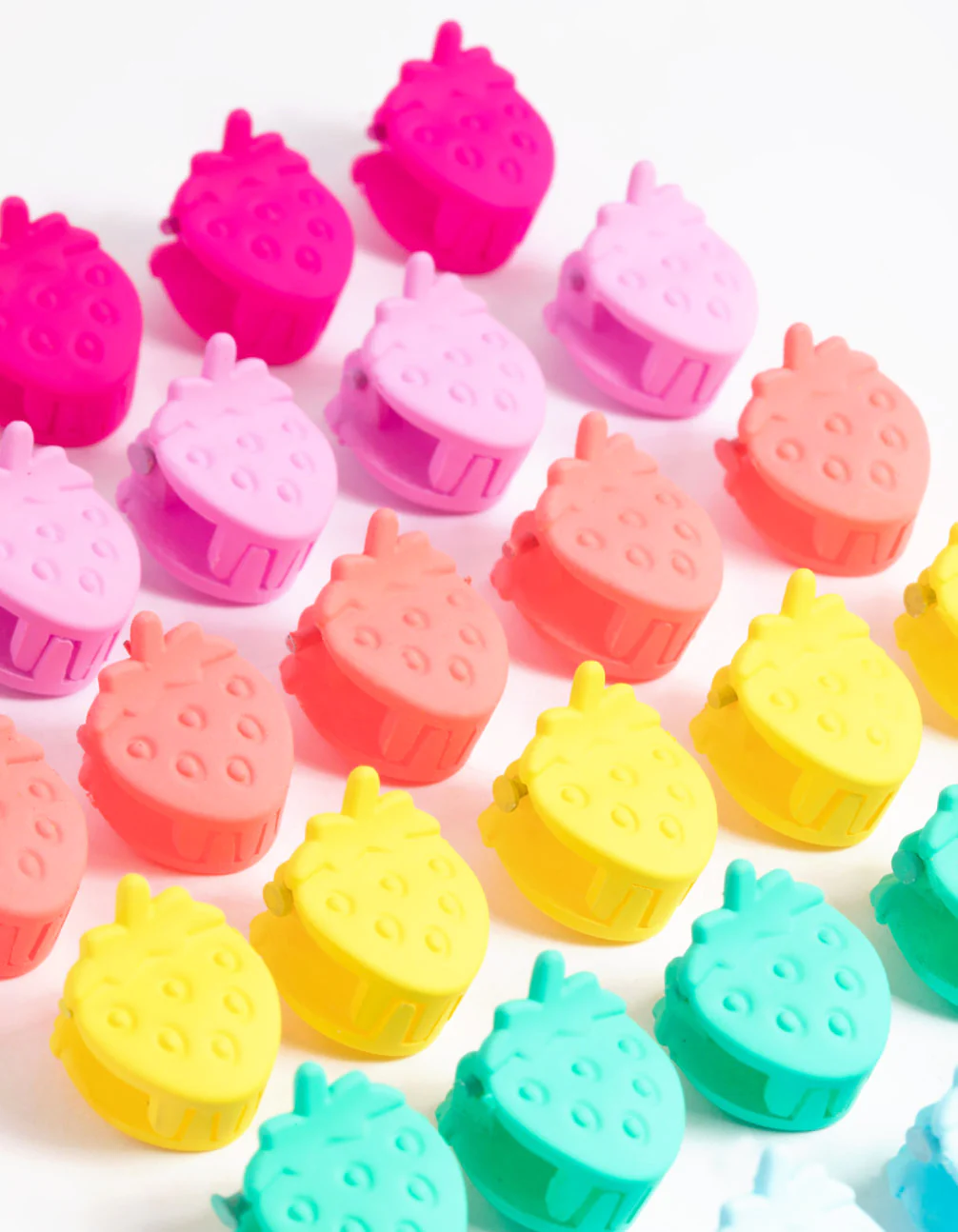 Mixed Strawberry Mini Claw Clip Pack - Image 2