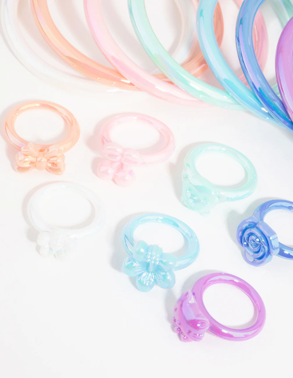 Kids Pastel Bangle & Ring Set - Image 2