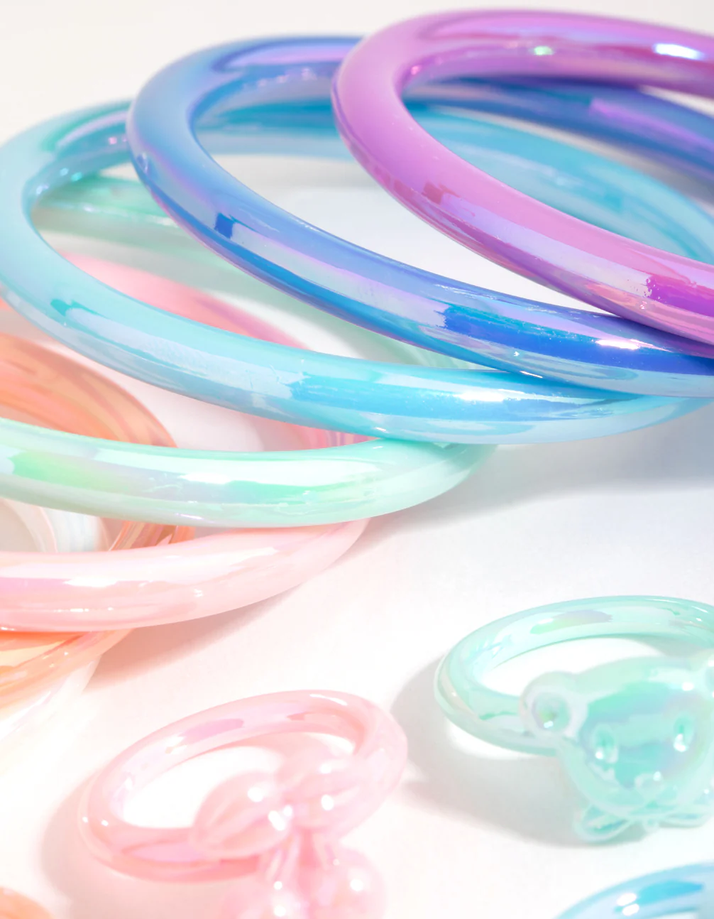 Kids Pastel Bangle & Ring Set - Image 3
