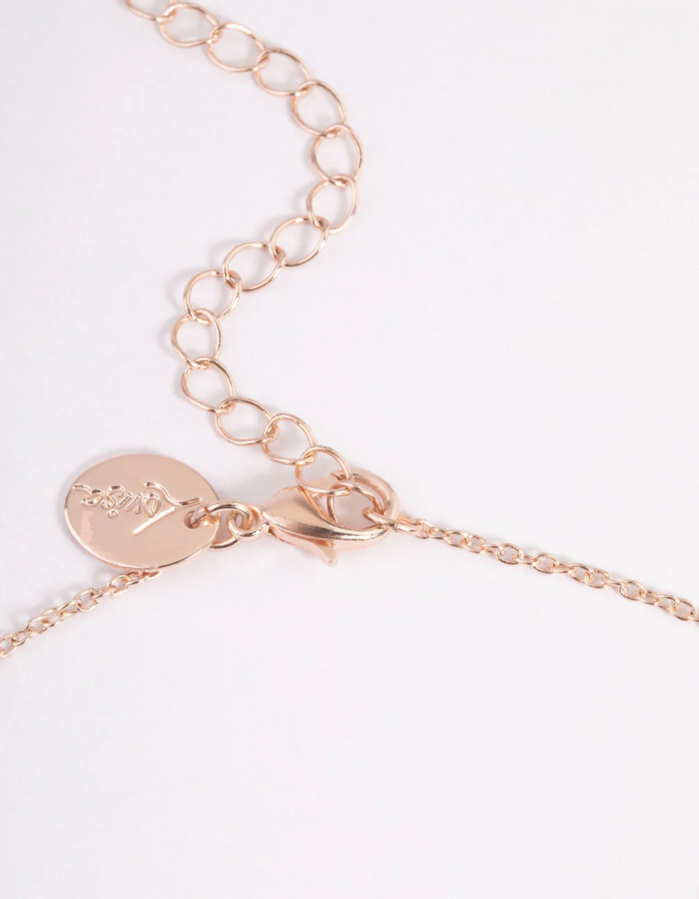 Kids Pink Diamante Butterfly Necklace & Ring Set - Image 3