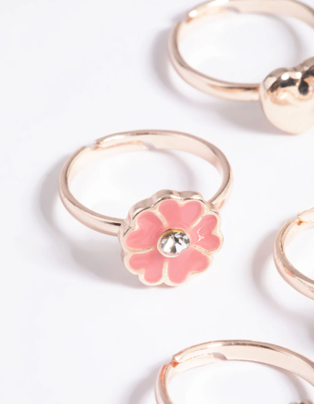 Kids Pink Sweet Ladybug Ring 6-Pack - Image 2