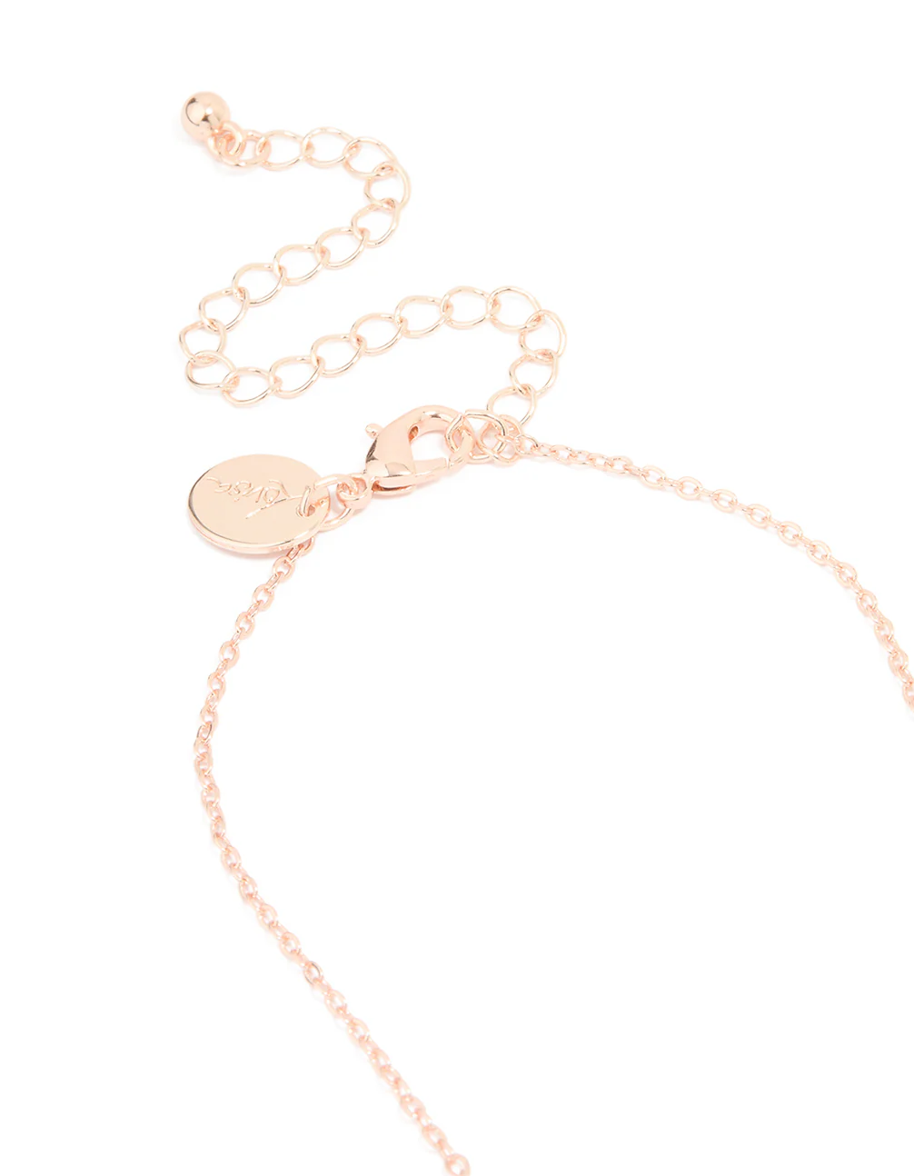 Kids Rose Gold Butterfly Heart Big & Little Sister Necklaces 2-Pack - Image 3