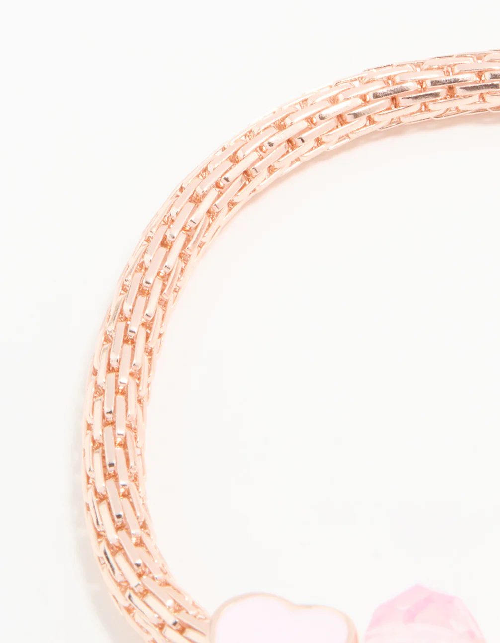 Kids Rose Gold Cat Bracelet & Ring Set - Image 3