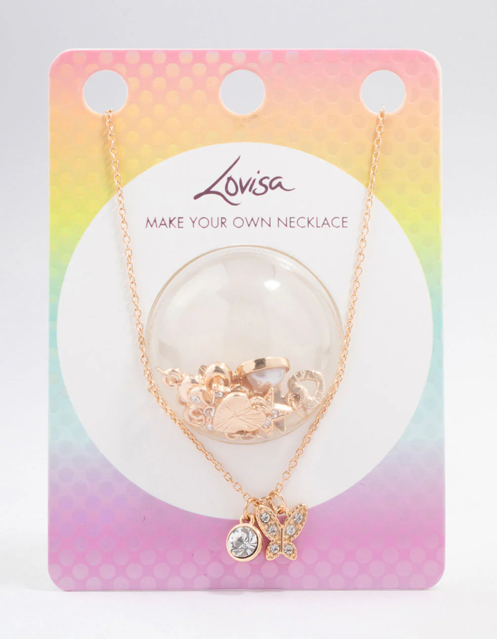 Kids Rose Gold Make Your Own DIY Charm Necklace - Image 3