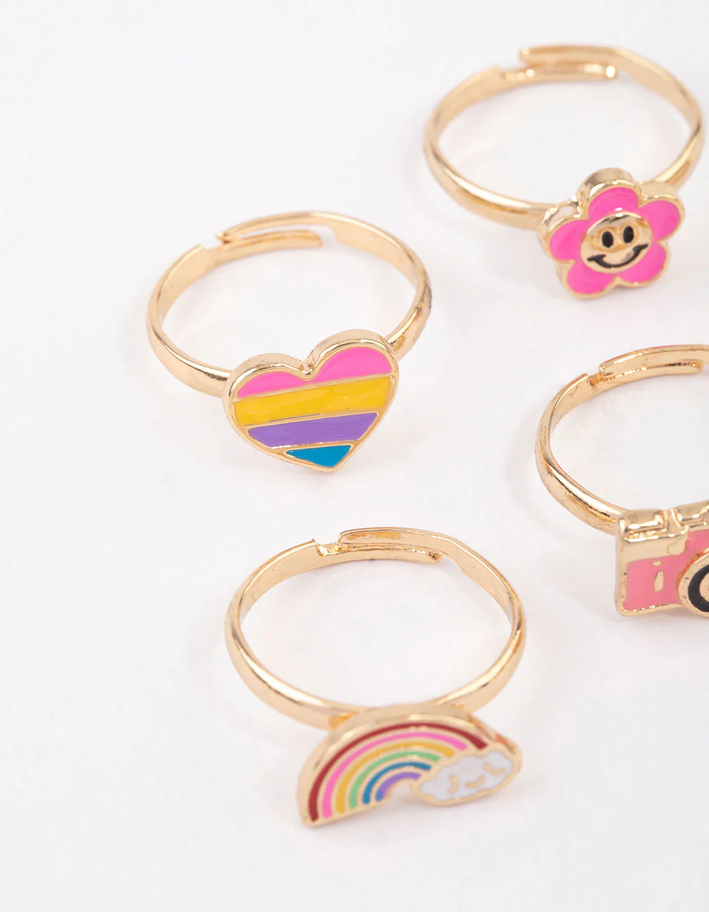 Kids Rainbow Ring 6-Pack - Image 2