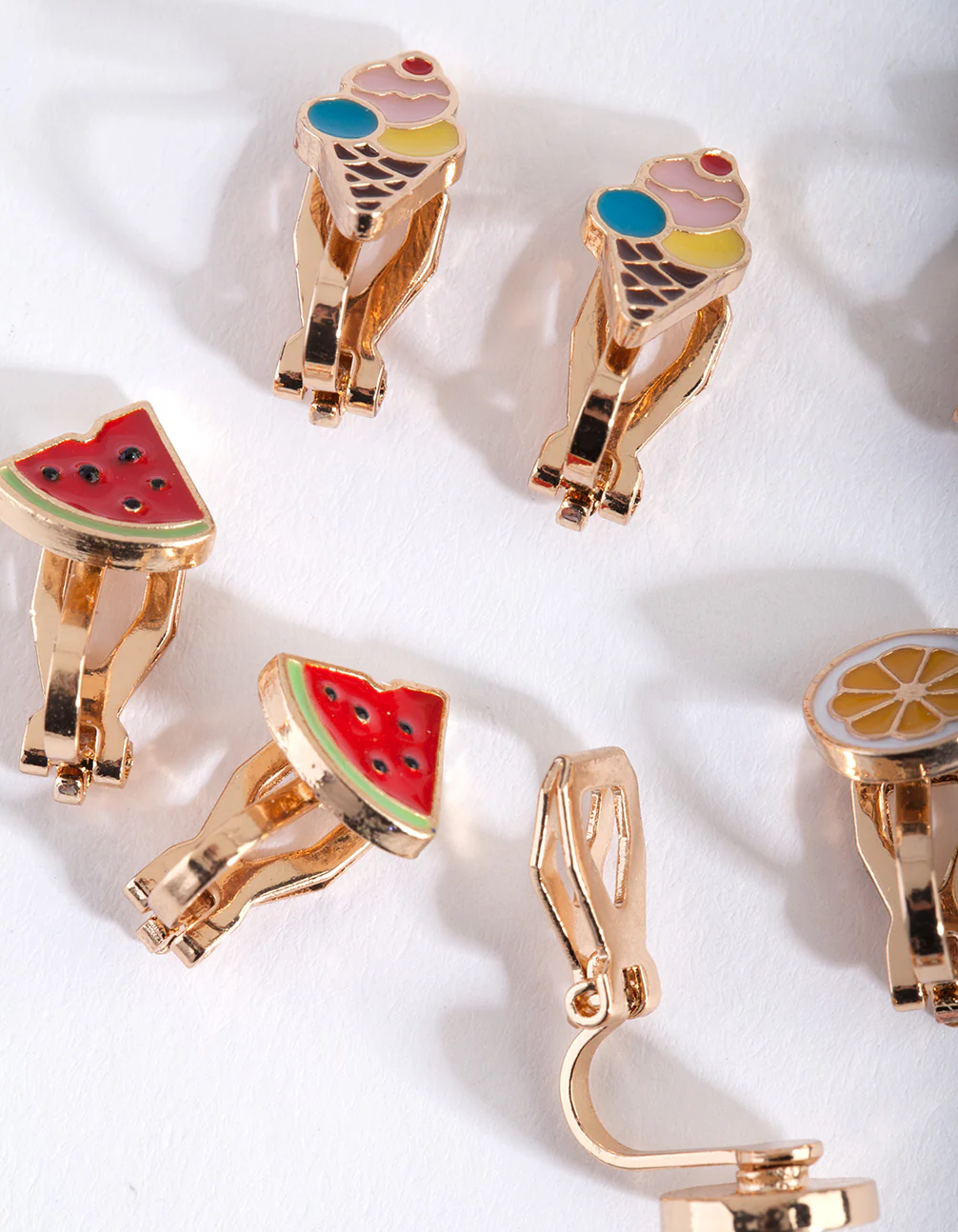 Kids Fruity Clip On Earring 5-Pack - Image 3