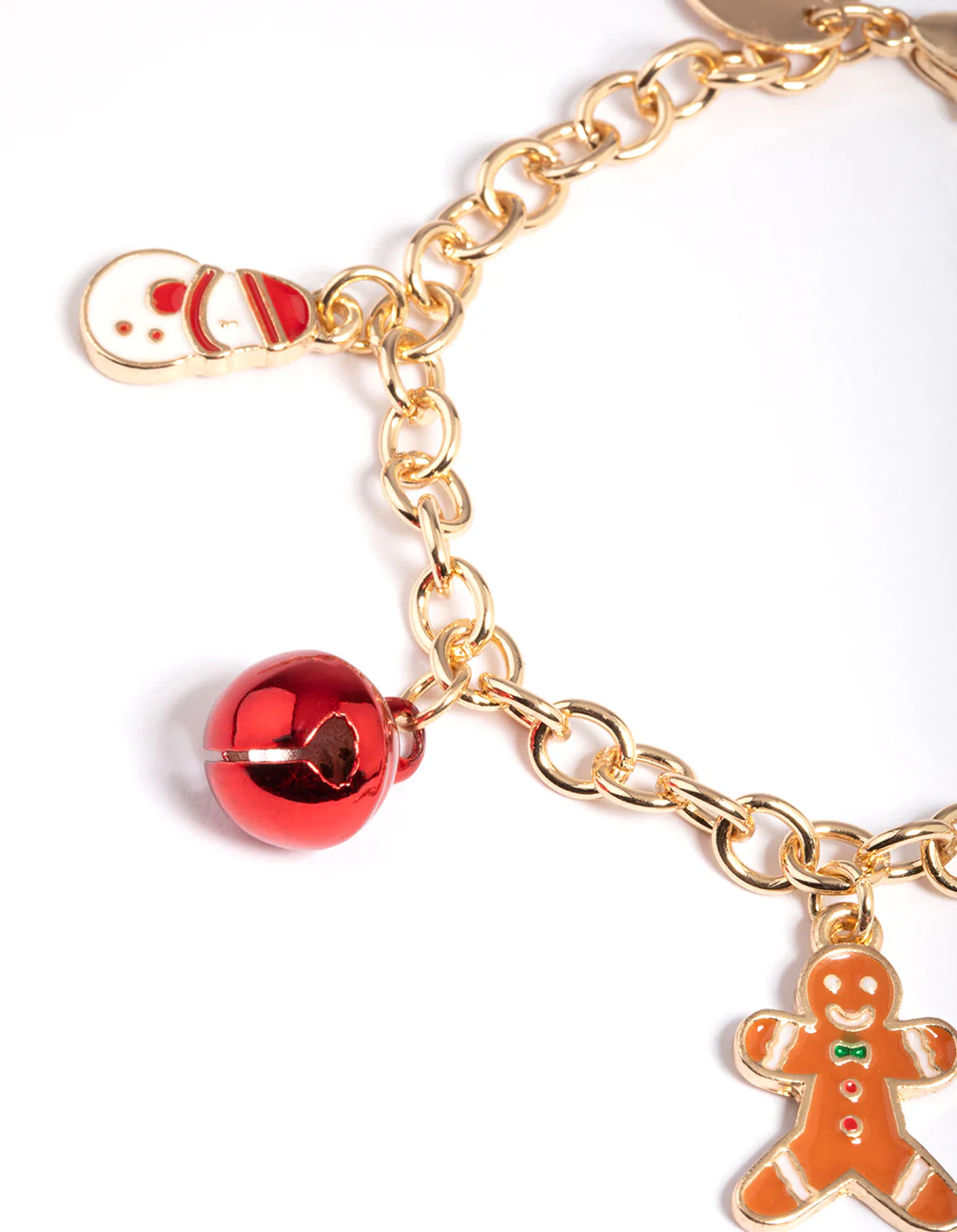 Kids Gold Gingerbread Charm Bracelet - Image 2