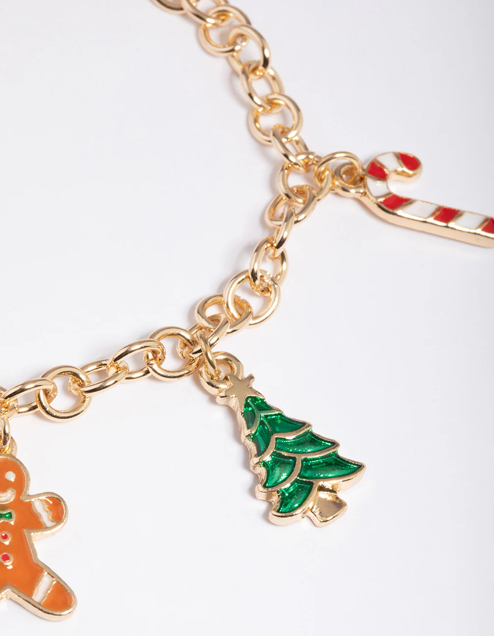 Kids Gold Gingerbread Charm Bracelet - Image 3