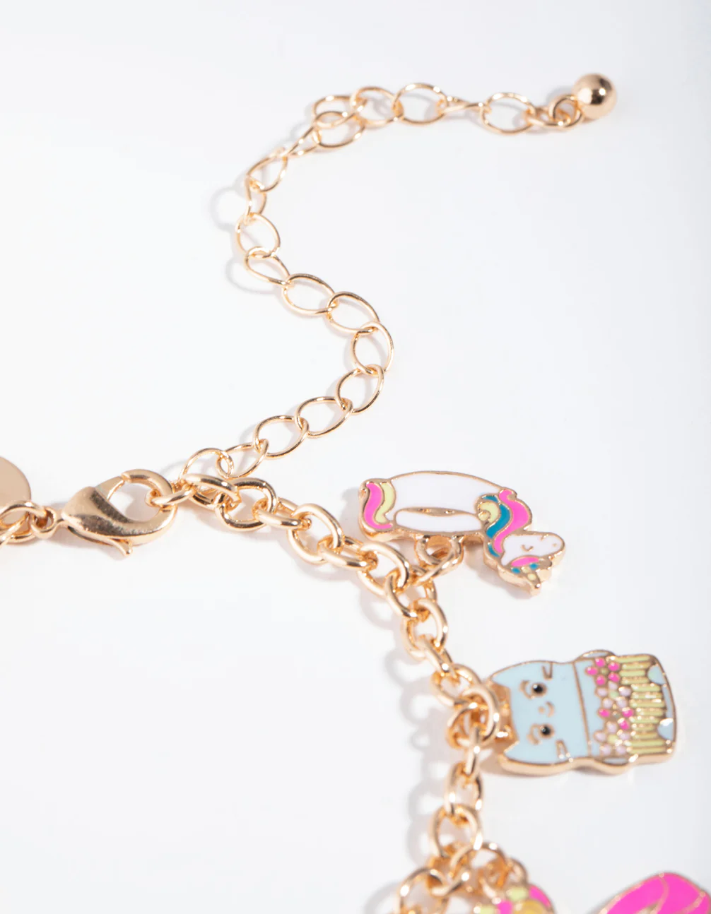 Kids Gold Multi Charm Bracelet - Image 2