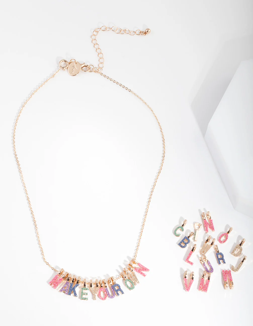 Kids Gold Glitter Make Your Own Necklace - Image 3