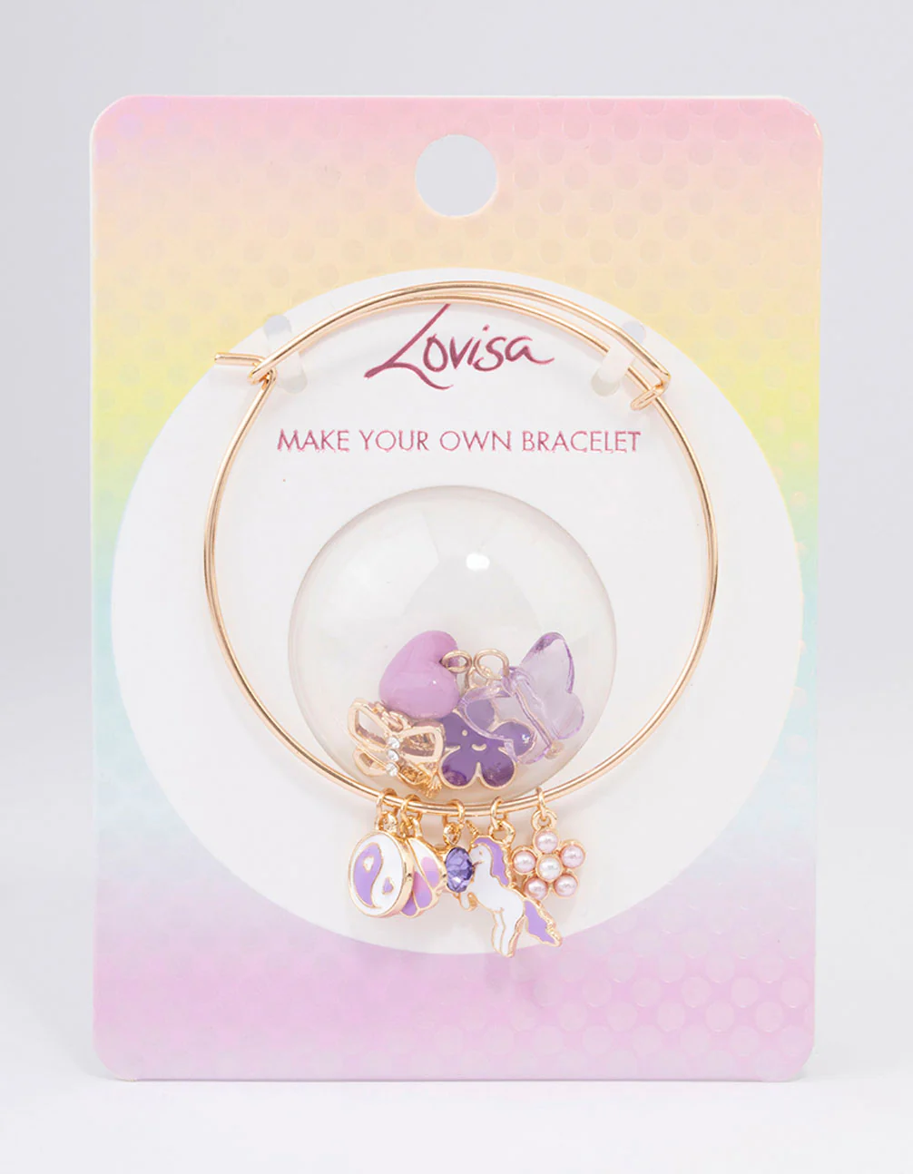 Kids Gold DIY Unicorn & Heart Charm Bracelet Pack - Image 3