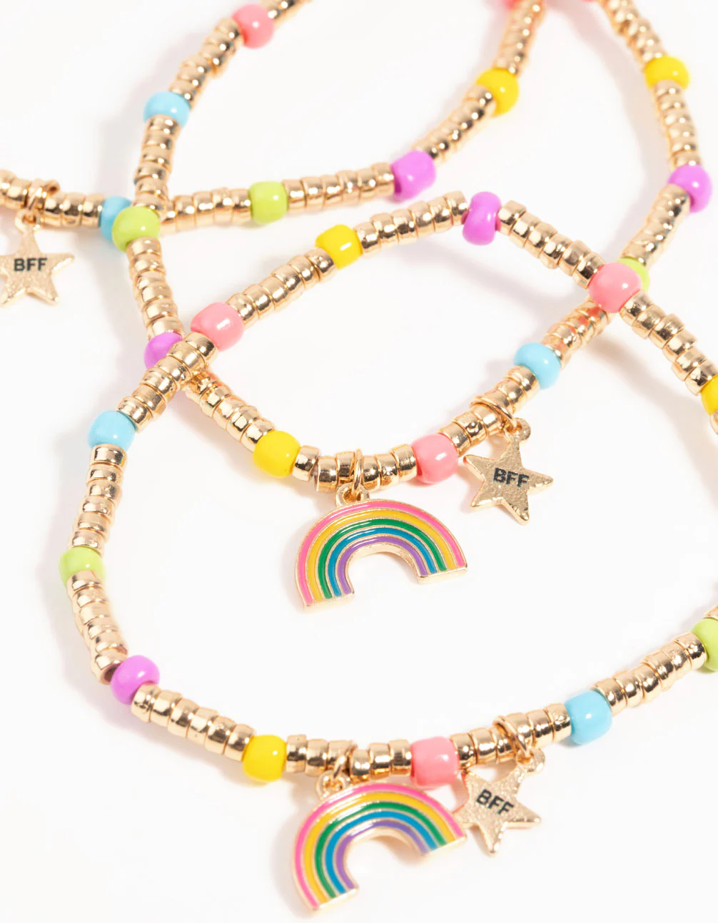 Kids Rainbow Star Best Friend Bracelet Pack - Image 2