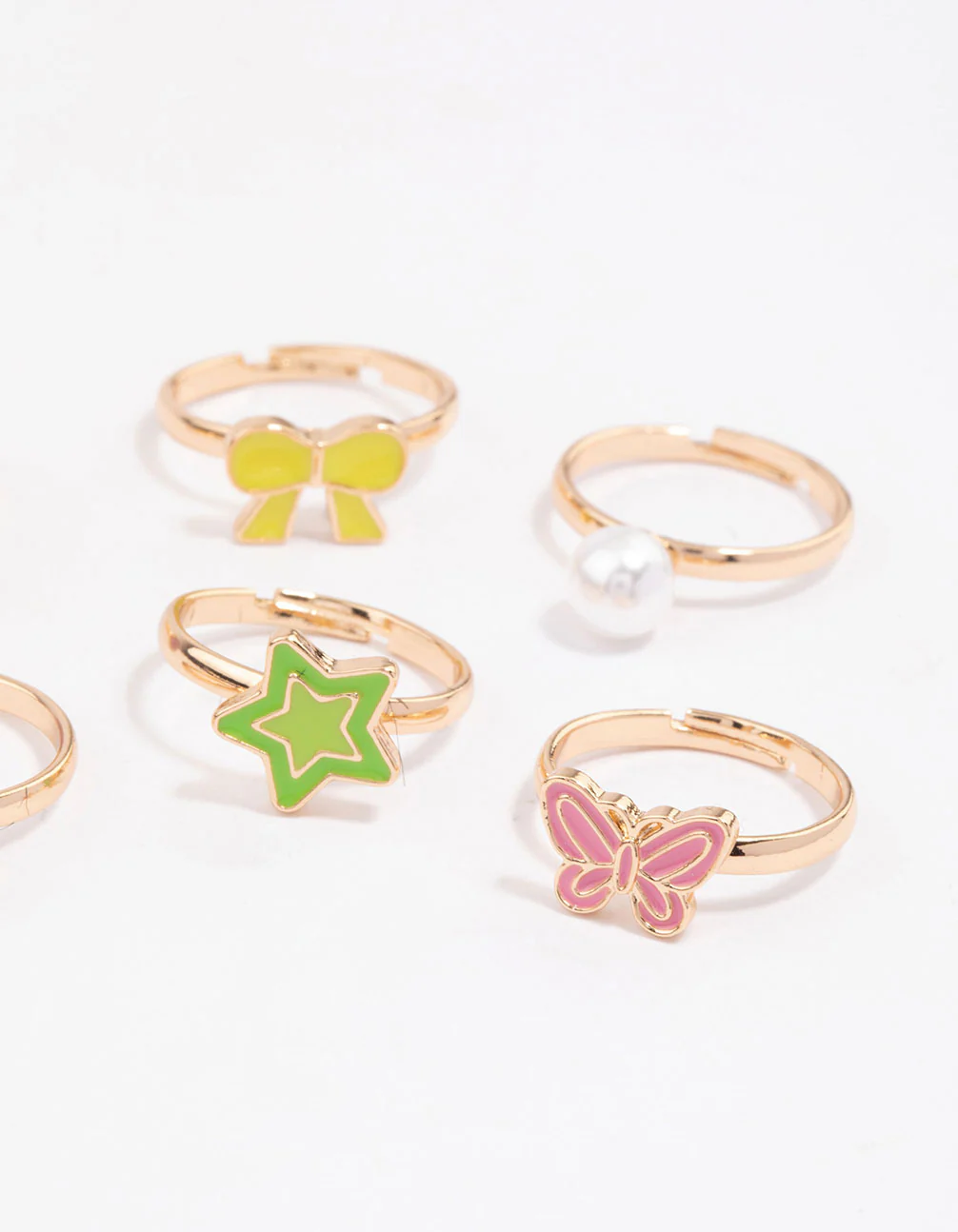 Kids Star & Bow Ring 6-Pack - Image 3