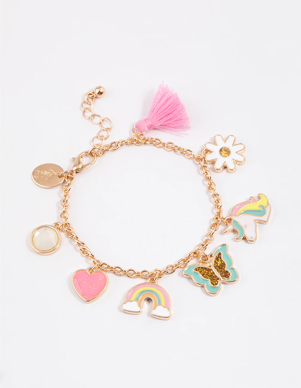 Kids Tassel Unicorn Charm Bracelet - Image 2