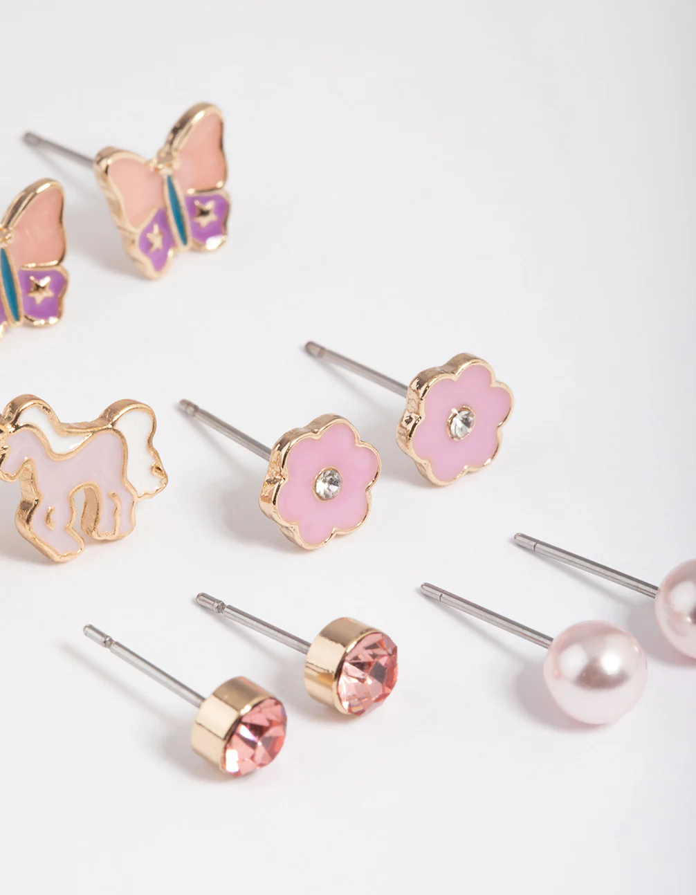 Kids Unicorn Garden Stud Earrings 6-Pack - Image 3