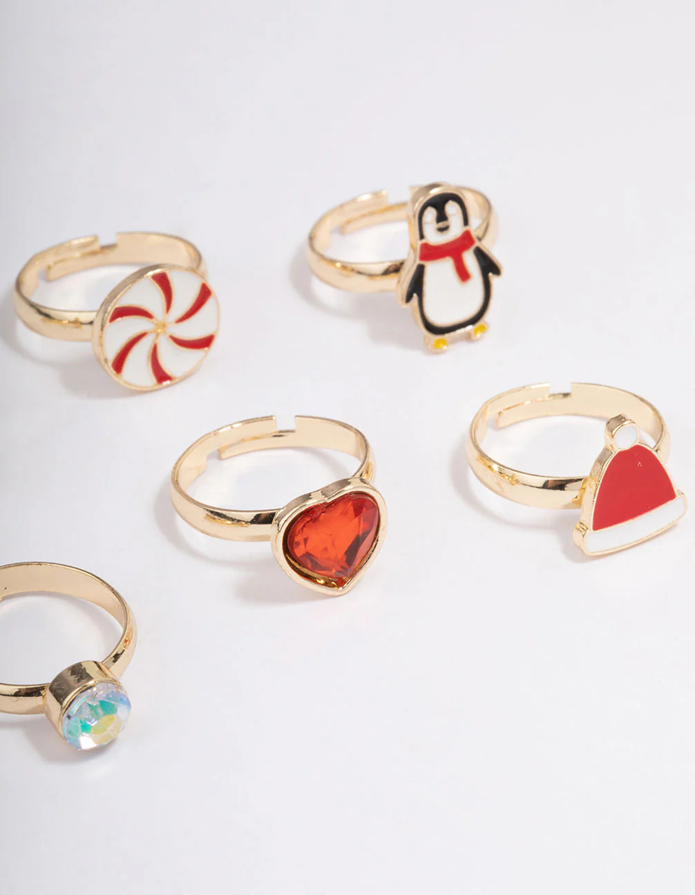 Kids Christmas Penguin Ring 6-Pack - Image 3