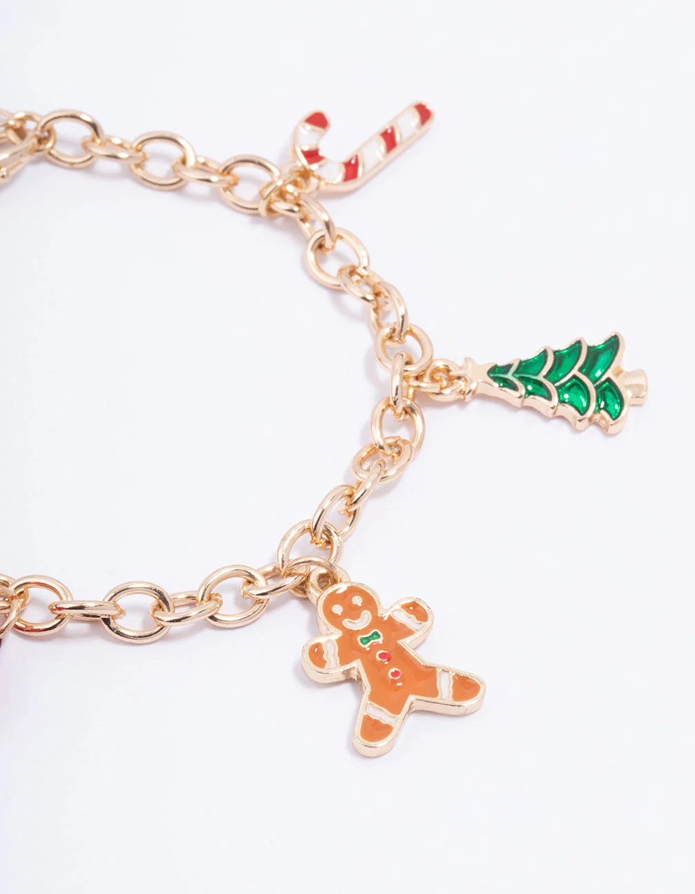 Kids Christmas Gingerbread Charm Bracelet - Image 2