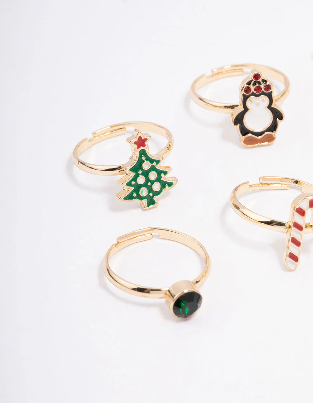 Kids Christmas Motif Ring 6-Pack - Image 2