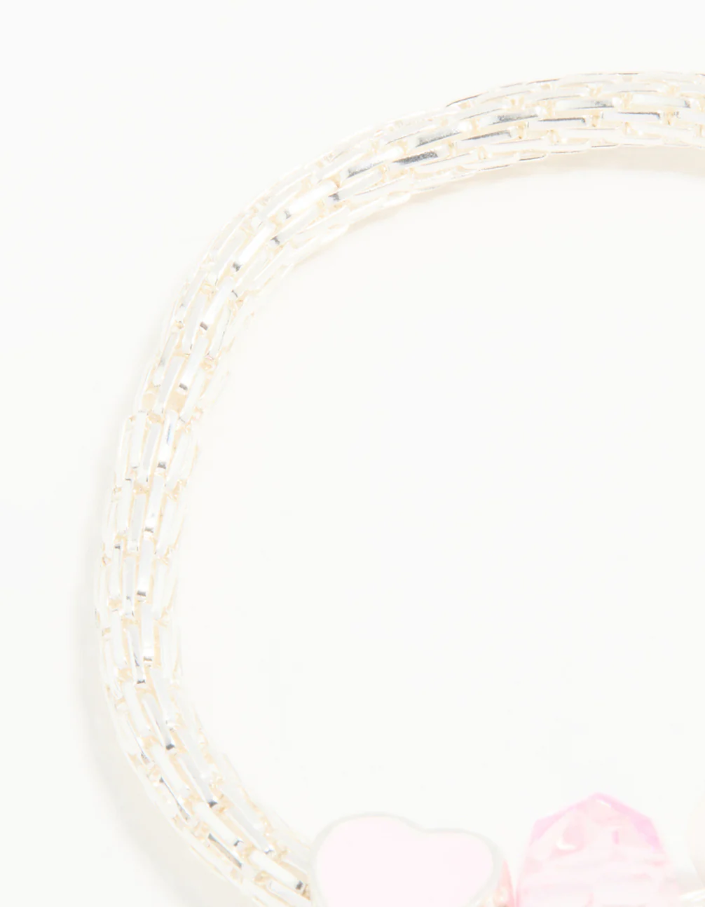 Kids Silver Beaded Rainbow Bracelet & Ring Pack - Image 3