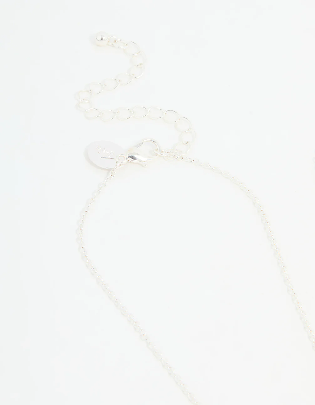 Kids Silver Ombre Diamante Heart BFF Pendant Necklace Set - Image 3