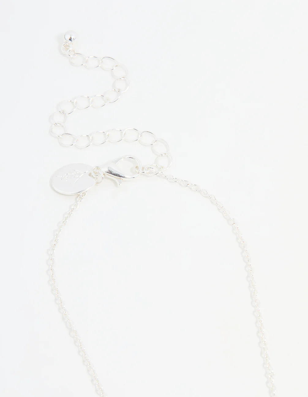 Kids Silver Rainbow Heart BFF Necklace Set - Image 3