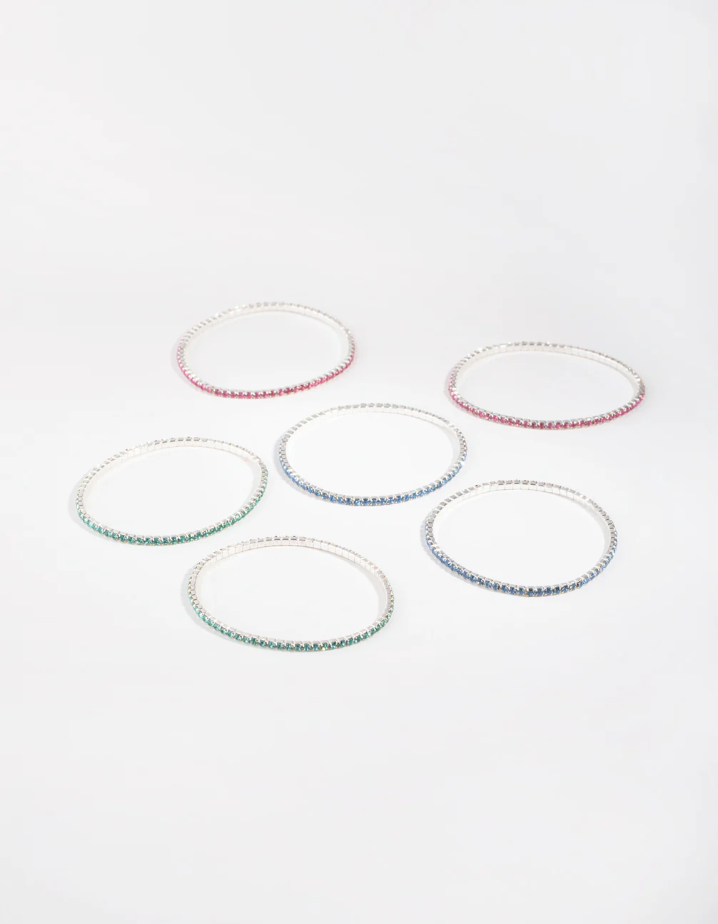 Kids Silver Fine Cup Chain Stretch Bracelet - Image 3
