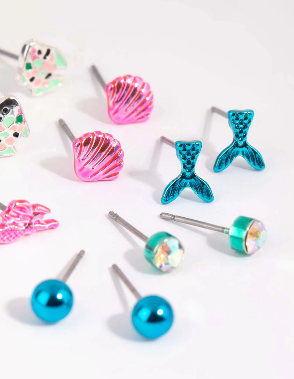 Kids Mermaid Stud Earring 6-Pack - Image 2