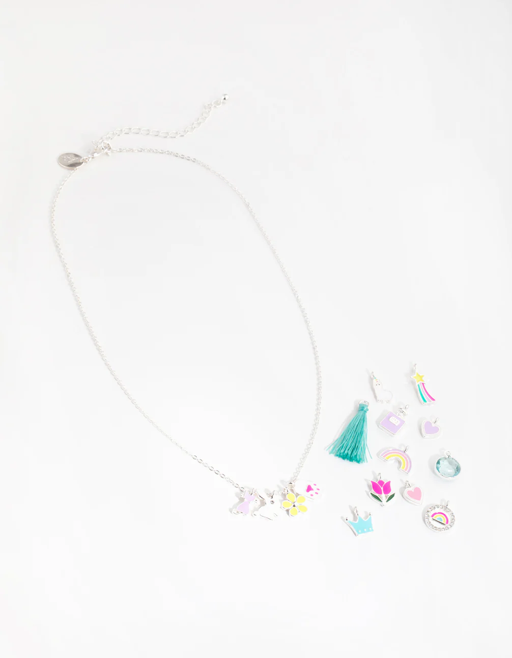 Kids Make You Own Gold Bunny & Kitty Necklace - Image 2
