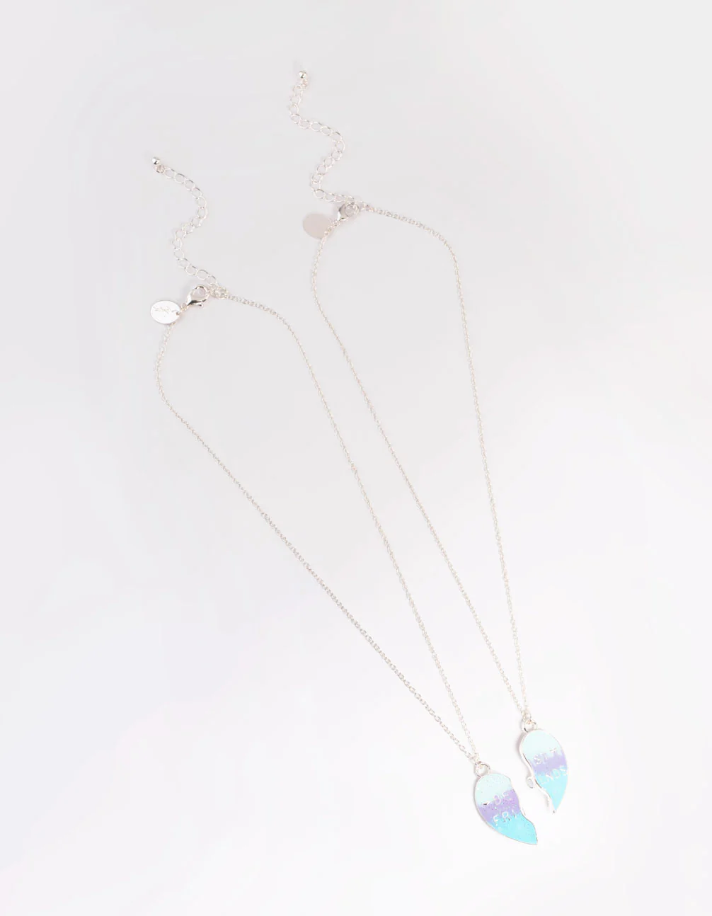 Kids Pastel Heart BFF Necklace Pack - Image 2