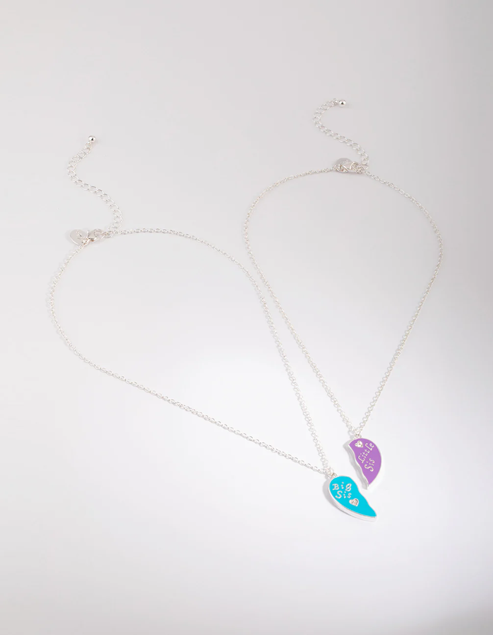 Kids Sister Heart Necklace Set - Image 2