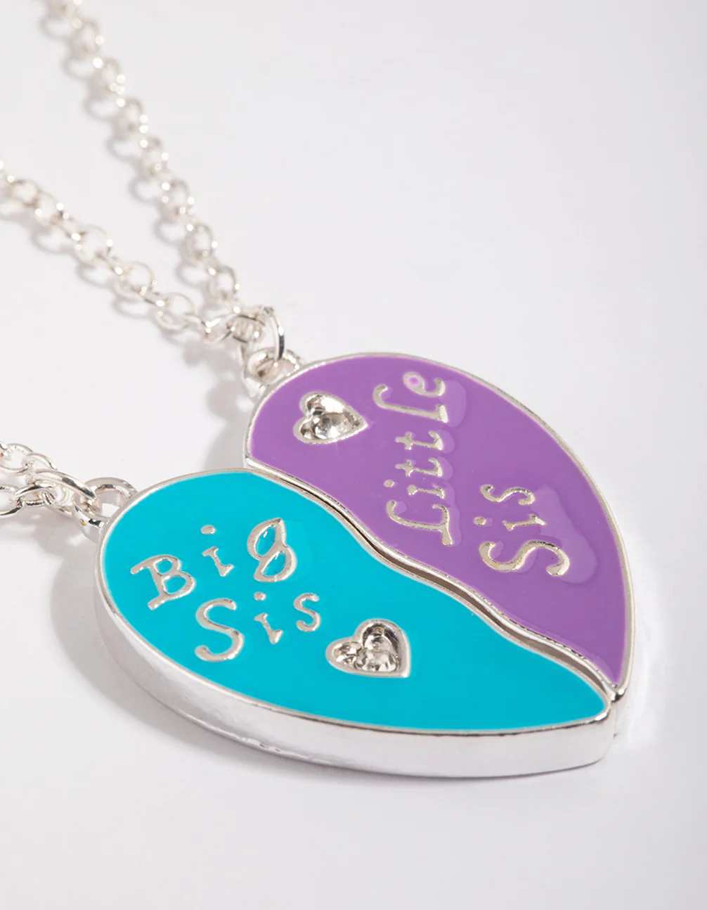 Kids Sister Heart Necklace Set - Image 3