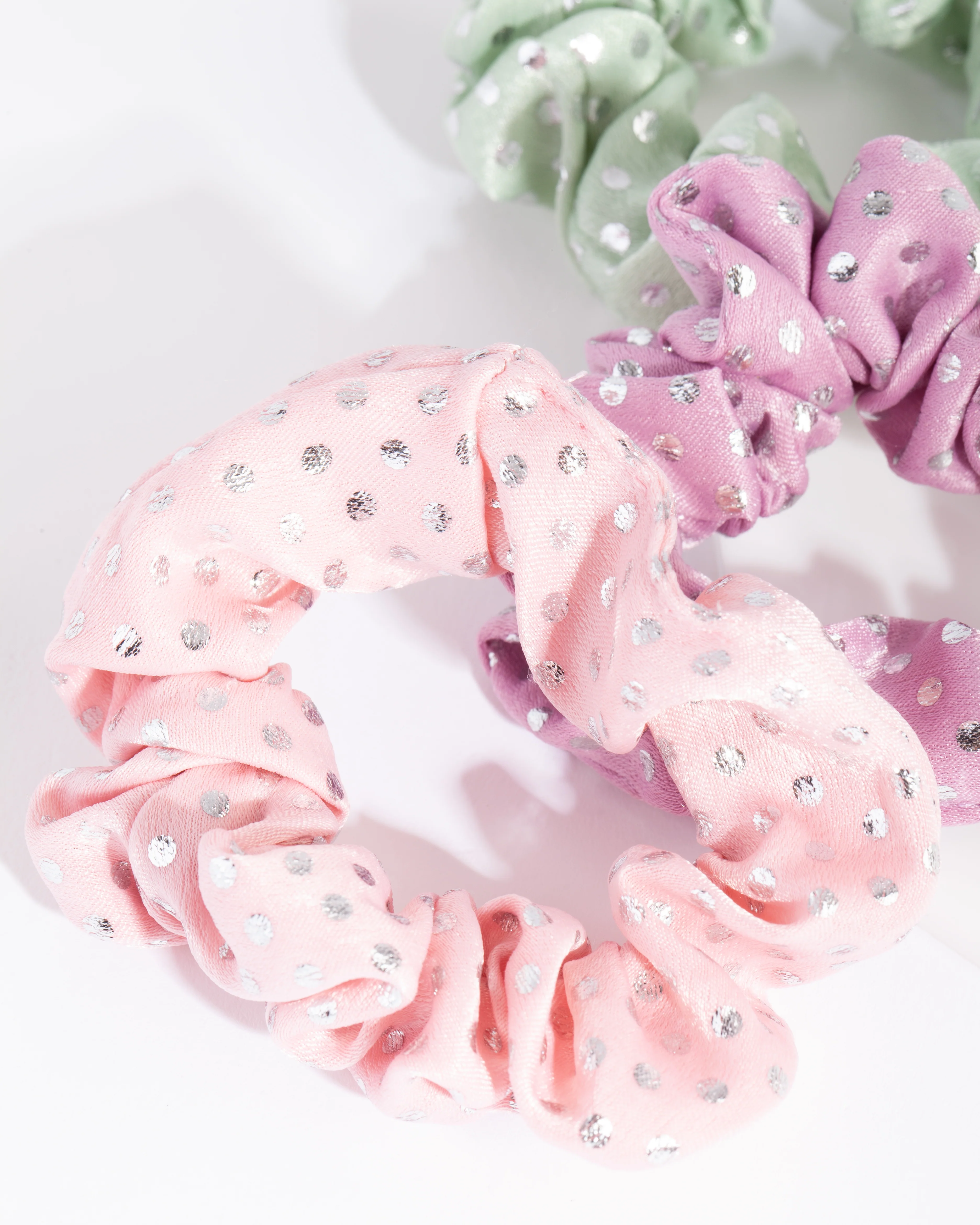 Kids Polka Dot Scrunchie Pack - Image 3