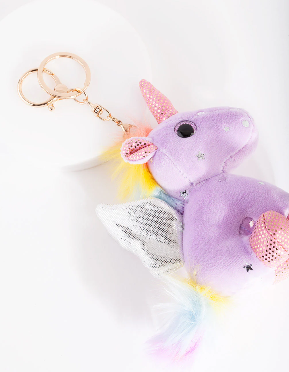Kids Purple Unicorn Keyring - Image 3