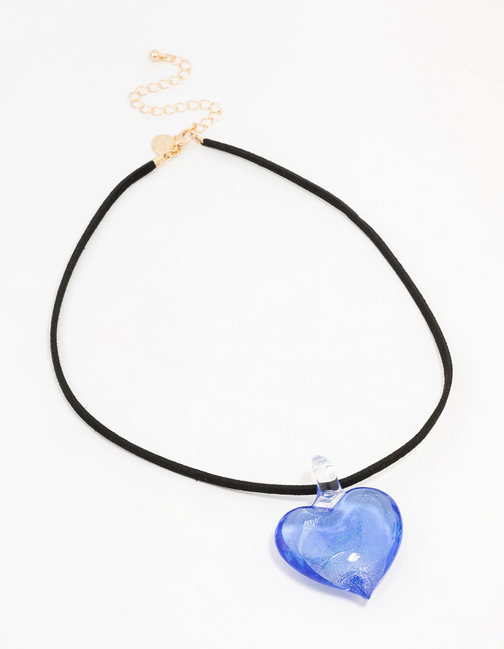 Large Beaded Puffy Love Heart Necklace - Image 2